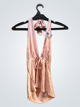 Pink Halter Neck Top