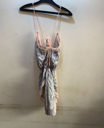 Gray and Pink Jumpsuit