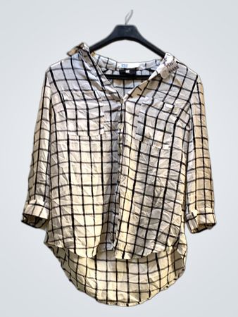 IZ*BYER Black and White Plaid Button-Down Shirt