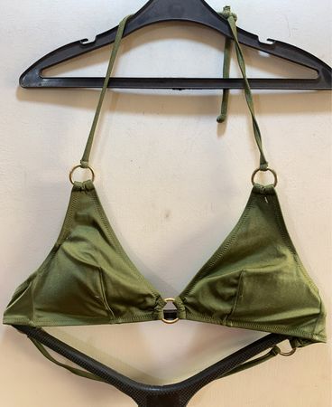 H&M Green Bikini Top