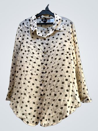 White Polka Dot Blouse
