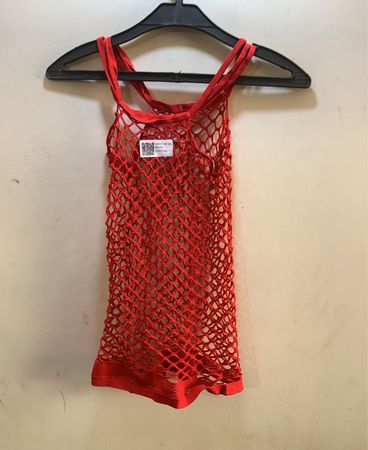 Red Mesh Top