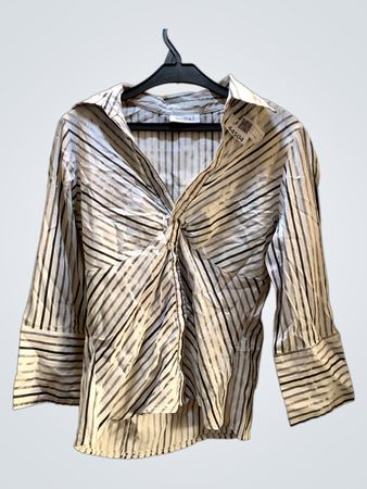 Yessica Striped Button-Down Shirt