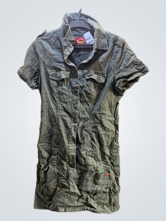 Buffalo Olive Green Military Cargo Shirt
