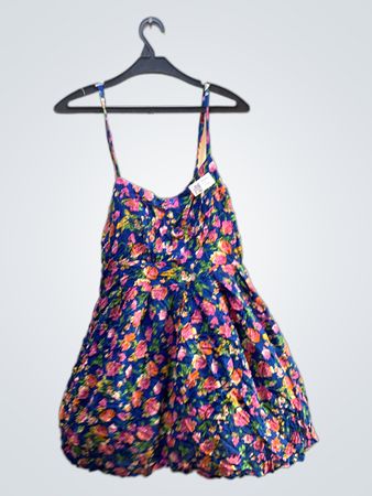 Blue Floral Romper