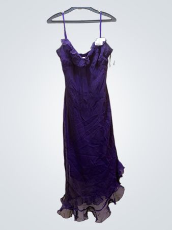 Purple Ruffled Dress