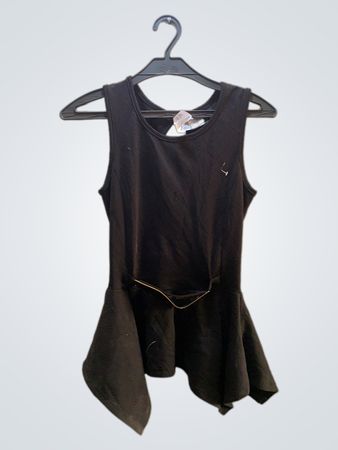 Black Peplum Top