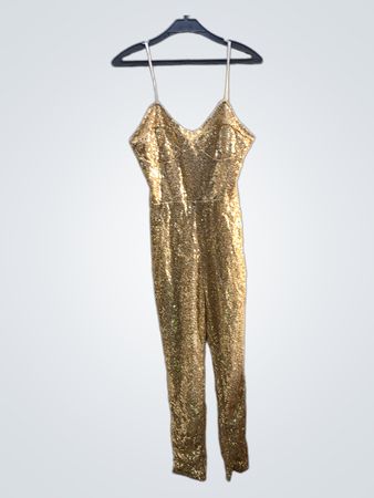 Gold Sequin Jumpsuit