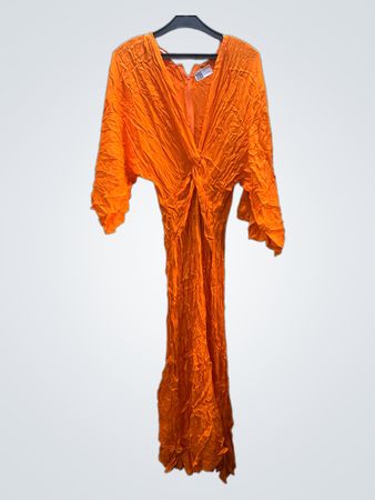 Orange Long Sleeve Dress