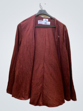 Old Navy Burgundy Satin Open Cardigan
