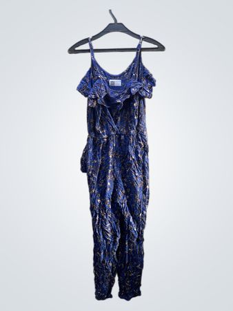 Angie Blue Floral Jumpsuit
