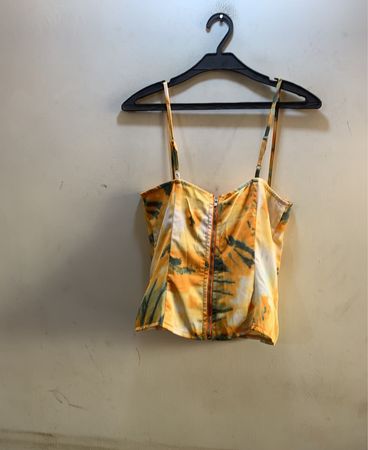 Yellow Tie-Dye Top