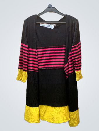 Jasmine Black, Pink, and Yellow Dress
