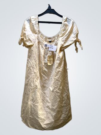 Universal Thread Women's Cream Short Sleeve Dress