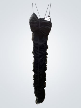 Black Ruffled Dress