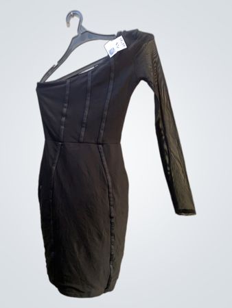 Black One-Shoulder Dress