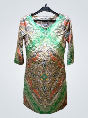 Women's Green Paisley Dress