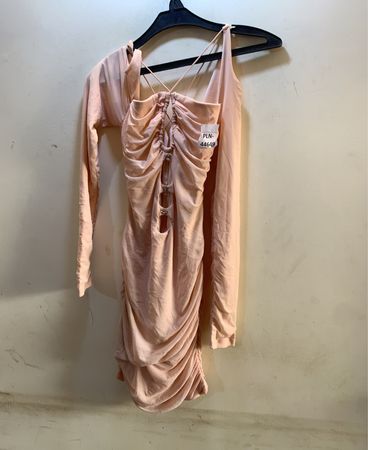 Rosa Langarmkleid