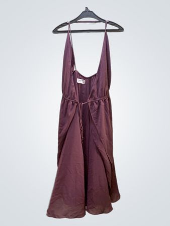 Unbranded Purple Satin Slip Dress