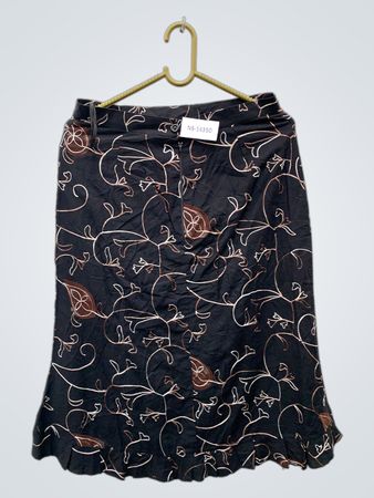 Black Floral Skirt