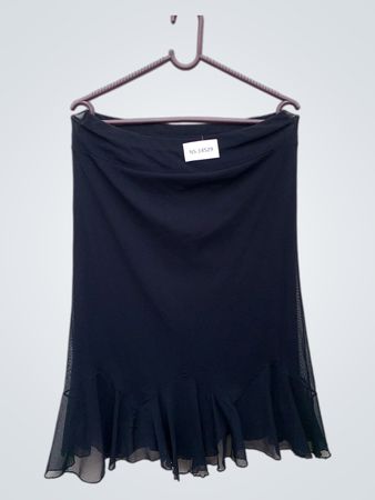 Black Ruffled Skirt