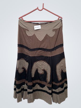 Brown Black and Tan Skirt