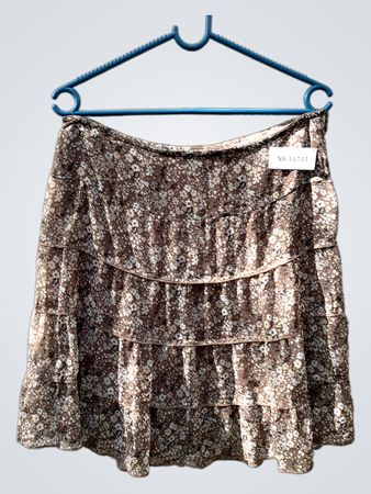Brown Floral Skirt