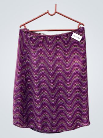 Purple Striped Skirt