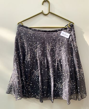Gray Polka Dot Skirt