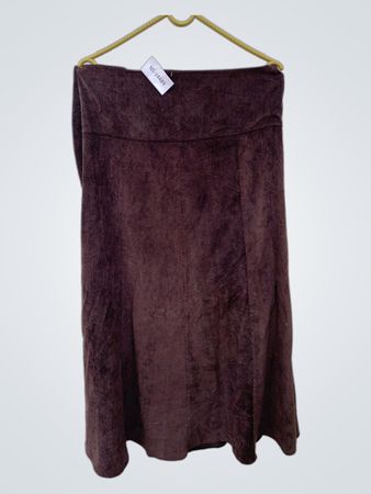 Brown Velvet Skirt