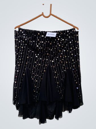 Black Sequined Skirt
