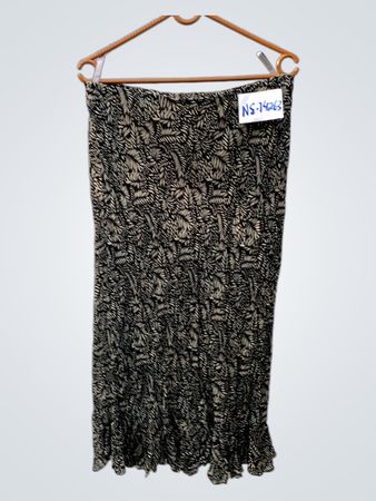 Taifun Collection Black and White Floral Skirt