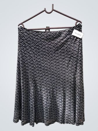 Esprit Black and White Patterned Skirt