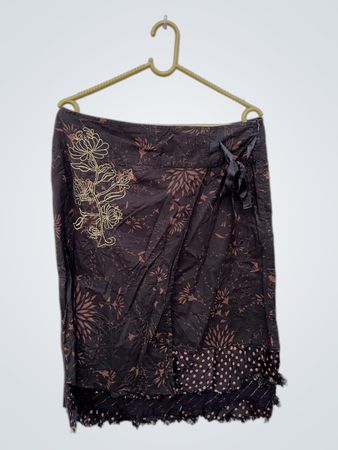 VILA Floral Wrap Skirt