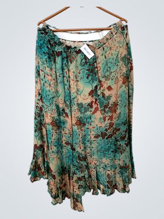 Floral Viscose Skirt
