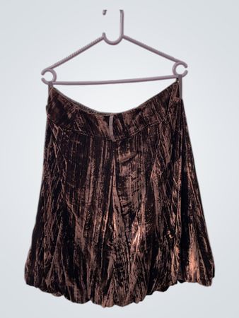 Brown Velvet Skirt