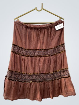 OZNAMEM Brown Skirt