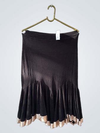 Black skirt with gold trim