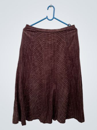 Brown Striped Skirt