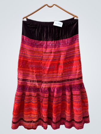 Multicolored Striped Skirt