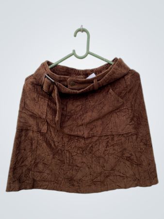 Brown Corduroy Skirt