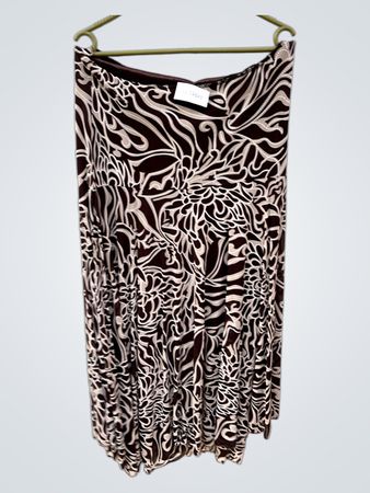 Unbranded Abstract Floral Print Maxi Skirt