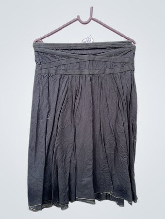 Gray Pleated Skirt