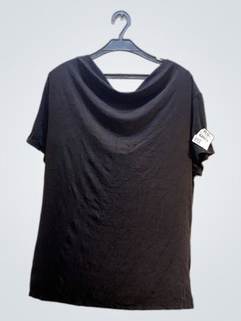Black Short-Sleeve Top