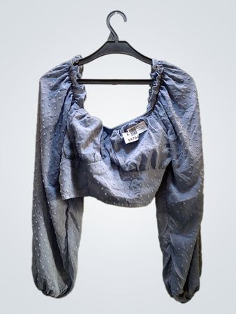 Blue Textured Top