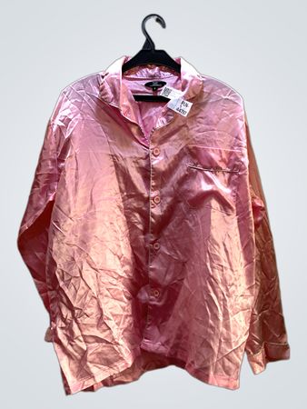 Pink Satin Shirt