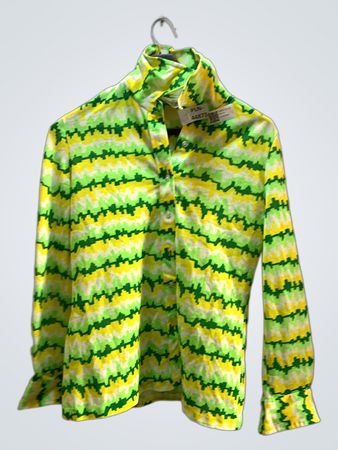 Green and Yellow Camouflage Shirt