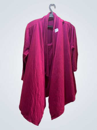 Pink Long-Sleeve Cardigan