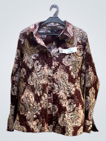 Brown Paisley Shirt