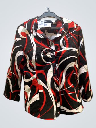 Blue Diamond Patterned Blouse